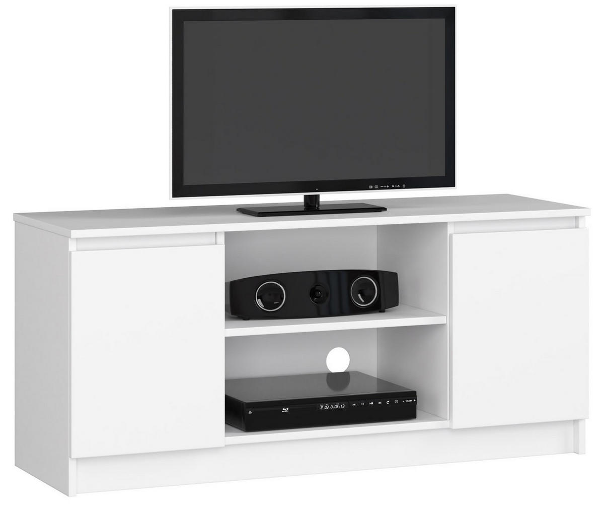 TV-ELEMENT Weiß 120x40x55 cm - Weiß, Holzwerkstoff (120/55/40cm) - Akord