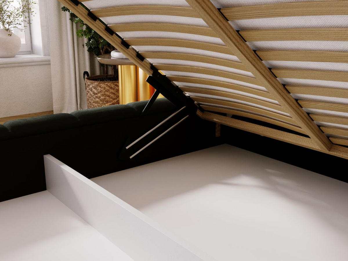 POLSTERBETT Alicante 140x200 Dunkelgrau - Dunkelgrau, Textil (140/200cm) - Graingold