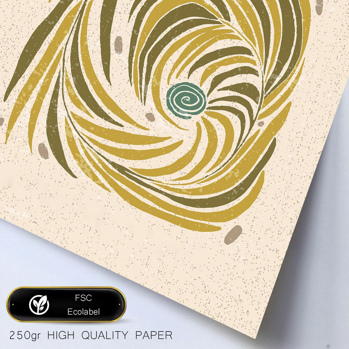 POSTER Set Mit 6 Drucken Von Linien In Der Sammlung Von Ethnischenen Ästhetische Dekorative Rahmen Für Zuhause Wandkunstdruck A3 & A4 Schwarzer Rahmen - Schwarz, Papier (29/3cm) - Nacnic