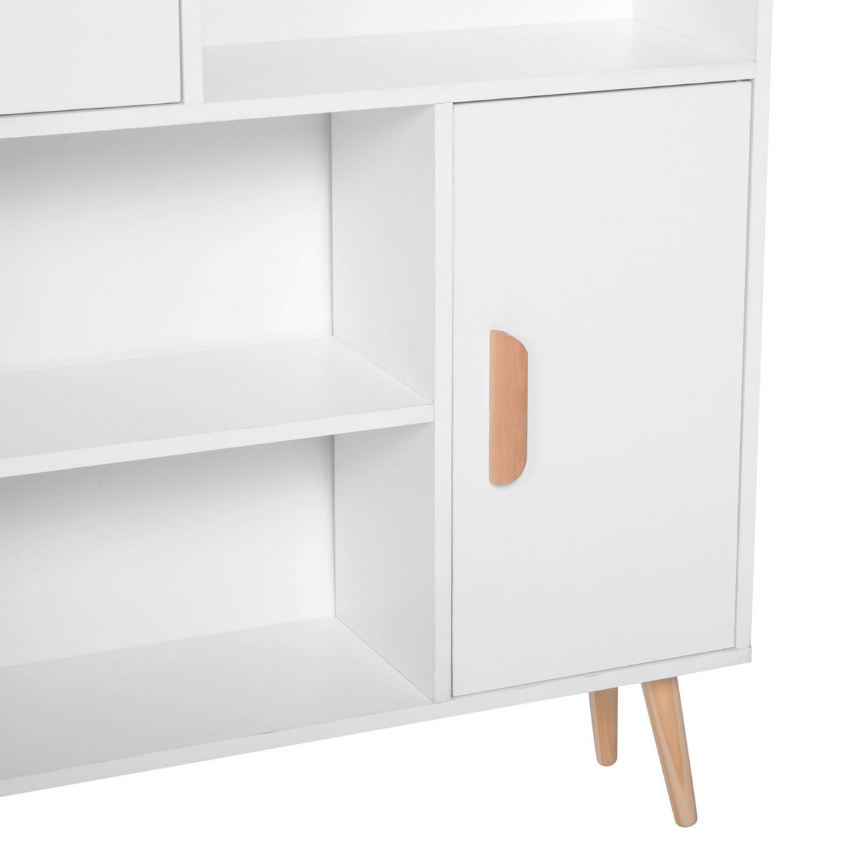 AKTENREGAL DE-14402 skandinavisch mit 2 Schränken Weiß - Weiß, Holzwerkstoff (235/123/80cm) - ComfortXL