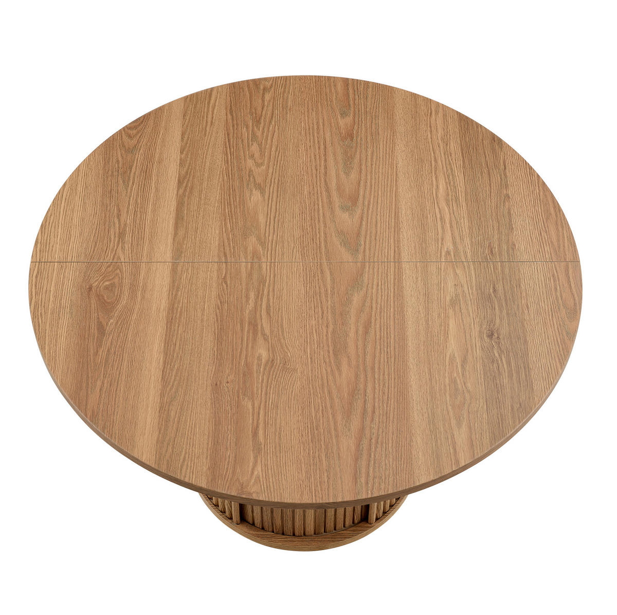 STOL za blagovaonicuik Ø 120 cm orah dekor, okrugli s prostorom za odlaganje - boje oraha, drvni materijal (120/120/75.5cm) - BEAOK