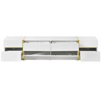 TV-ELEMENT 180/40/38 cm Weiß mit 4 Schubladen - Weiß, Holz (180/38/40cm) - Oxeza