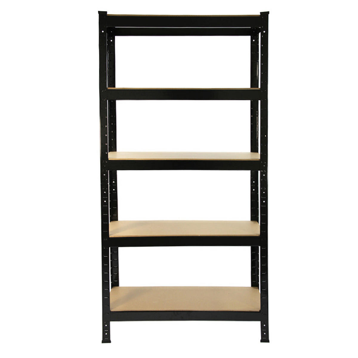 LAGERREGAL 8 x T-RAX Schwarz 75cm x 150cm x 30cm - Schwarz, Metall (75/150/30cm) - Monstershop