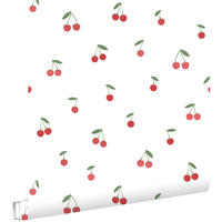 TAPETE Kirschen 50 x 900 cm - Weiß, Papier (50/0.1cm) - ESTAhome