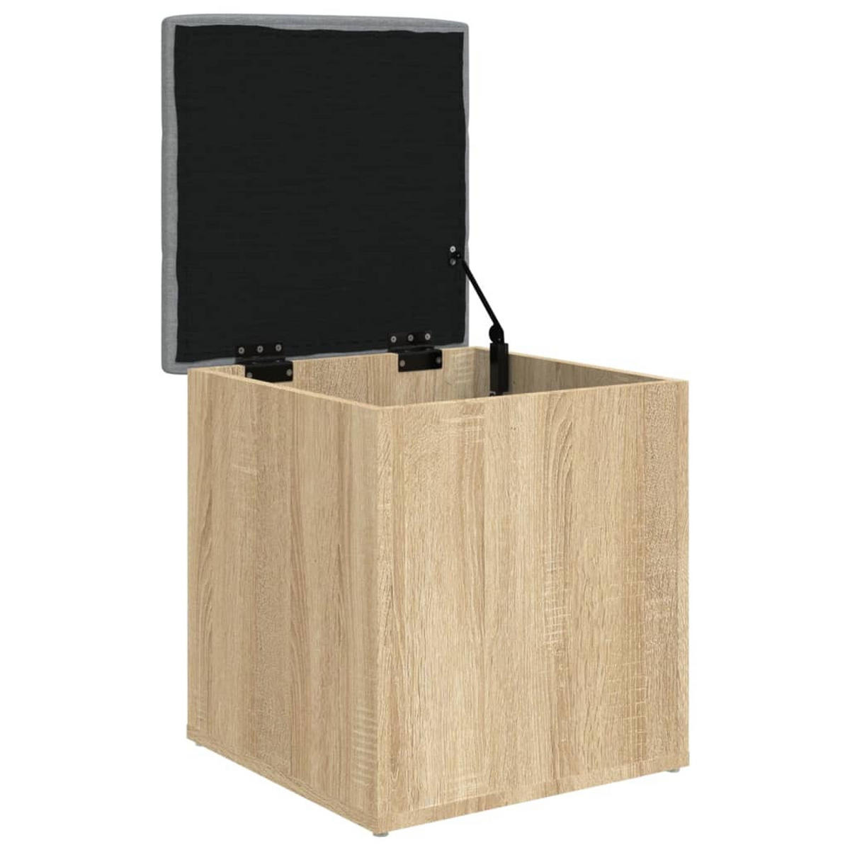 SITZBANK Jona mit Stauraum Sonoma-Eiche 42x42x45 cm - Sonoma Eiche, Holz (42/45/42cm) - DELUKE