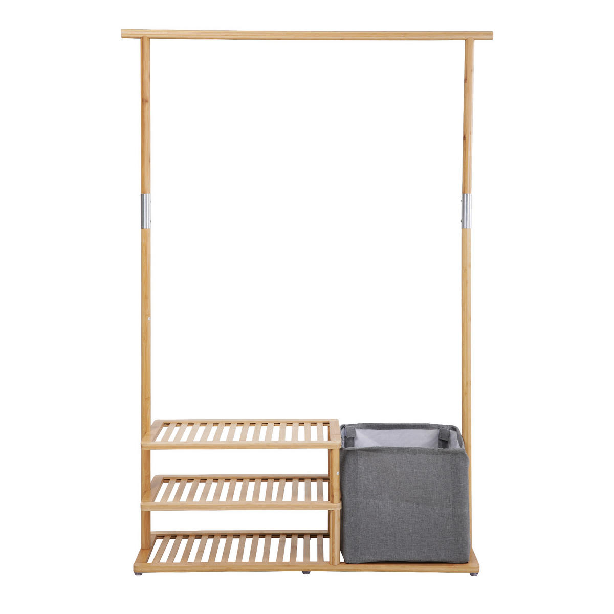 KLEIDERSTANGE BASRI Bambus - Naturfarben, Holz (108.5/150.5/34cm) - SVITA