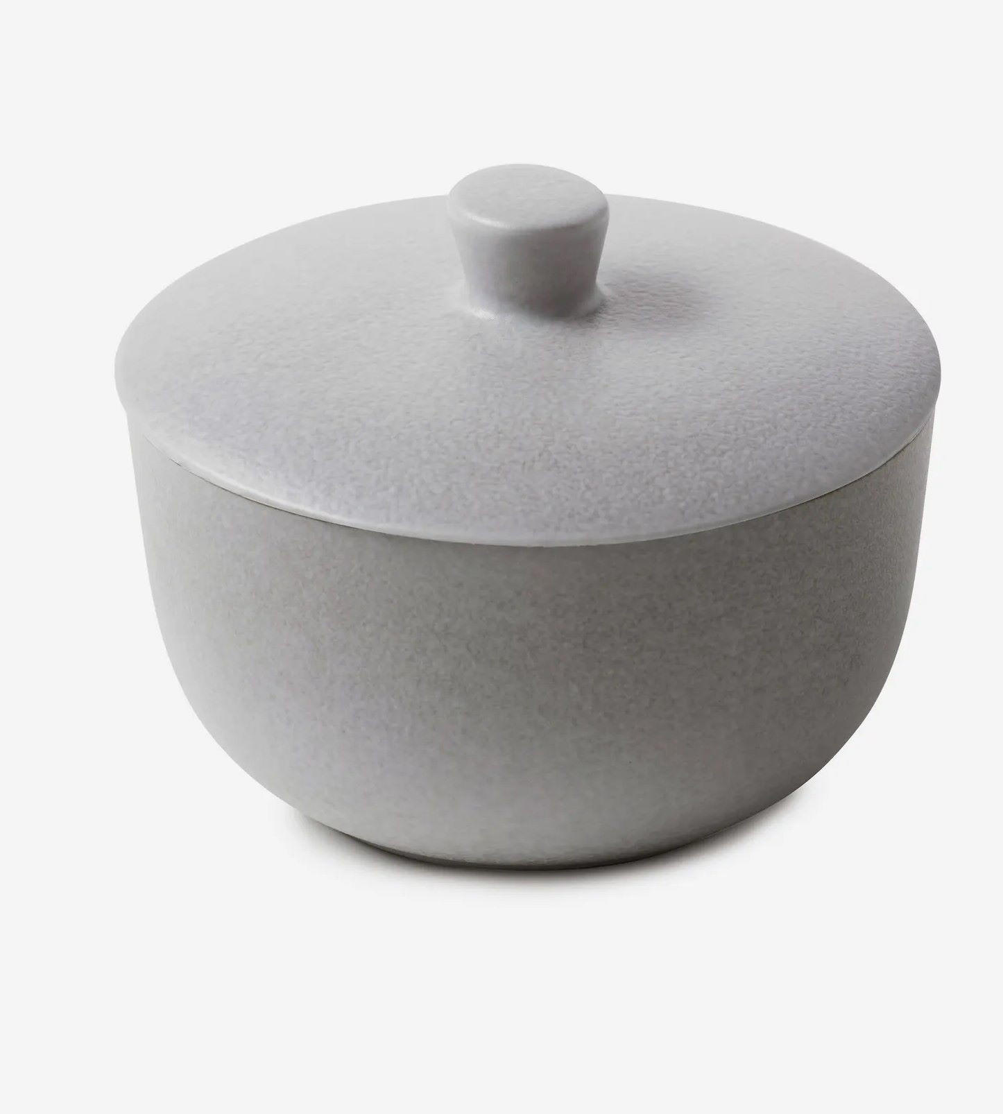 ZUCKERDOSE EQUINOXE 150 ml Pfeffer - Hellgrau, Keramik (9/7.4cm) - Revol Porcelaine France