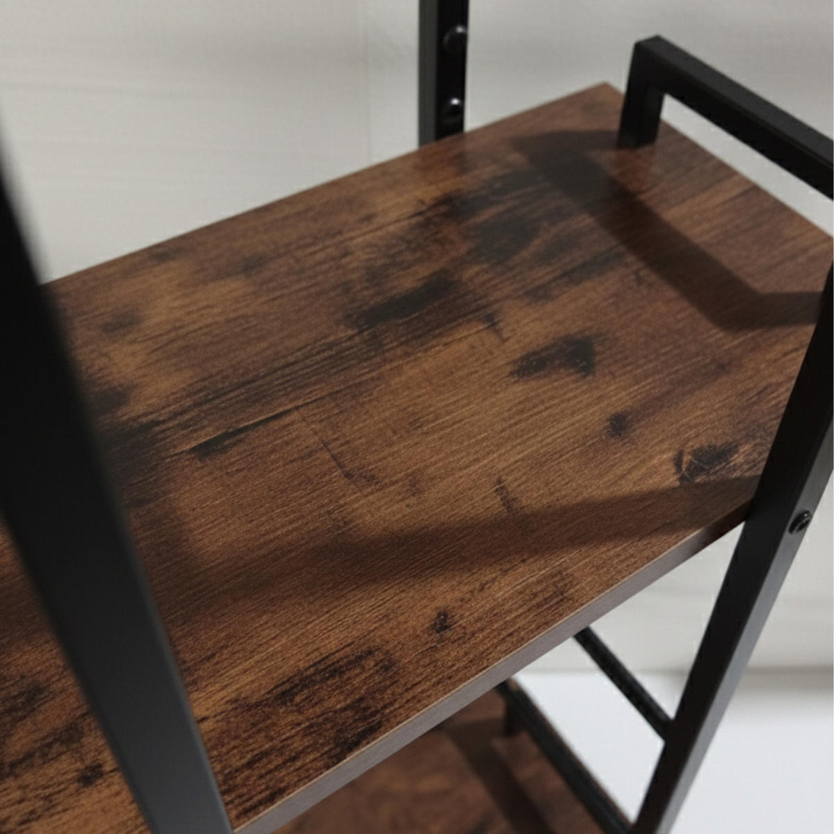 STOJANOVÝ reg. - viacfarebná, kov/kompozitné drevo (38/143/24cm) - Relaxdays