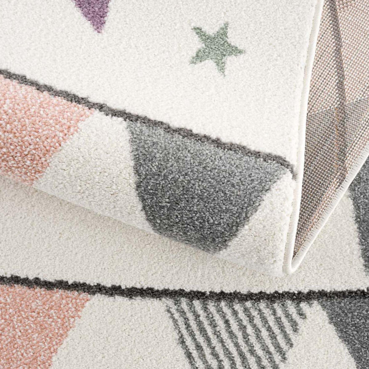 KINDERTEPPICH Anime 9381 Creme 120x120 cm Rund - Creme, Textil (120/120cm) - carpet city