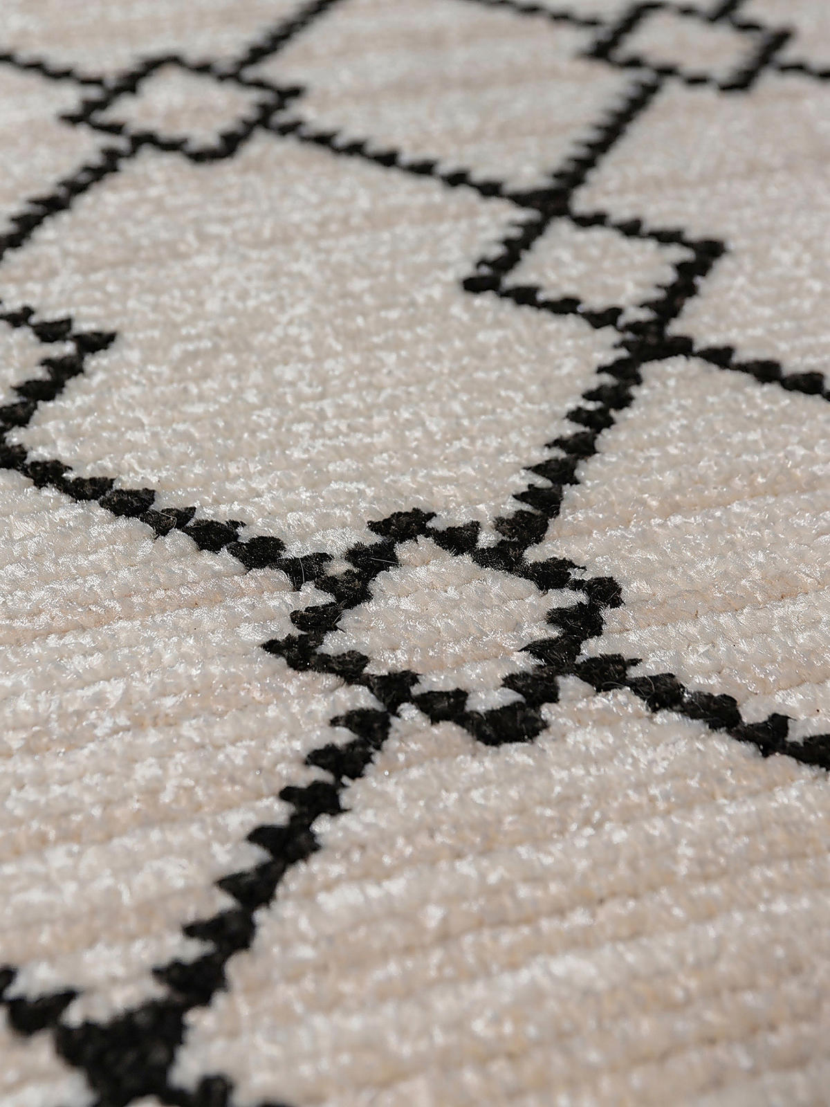 KURZFLORTEPPICH PERRAN, im Berber-Stil, Weiß, 80 x 230 cm - Weiß, Textil (80/230cm) - KADIMA DESIGN