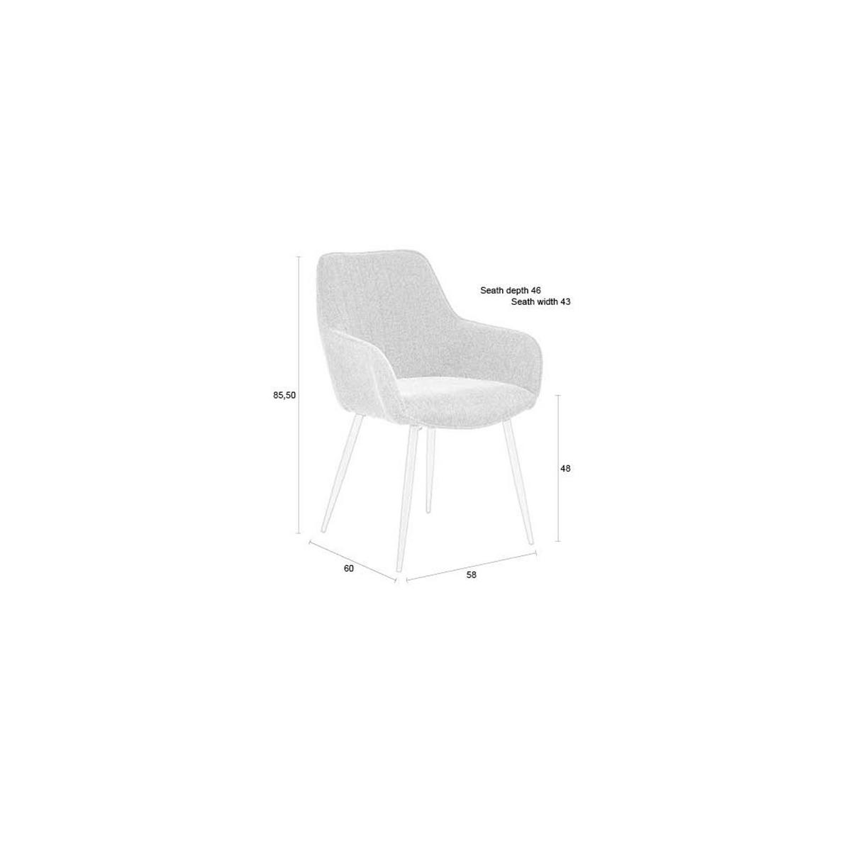 ESSZIMMERSTUHL Maud Taupe - 2 er Set - Taupe, Kunststoff (55/85/57cm) - Housecraft Living