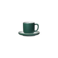 ESPRESSOTASSE MIT UNTERTASSE Jasper Grün 100 ml - Grün, Keramik (10.5/7.5/10.5cm) - Ritzenhoff Breker