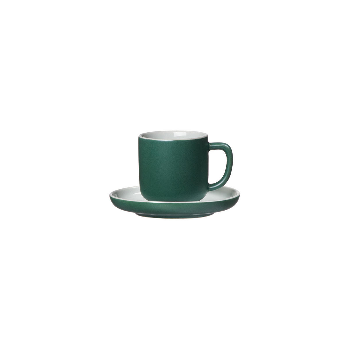 ESPRESSOTASSEN MIT UNTERTASSEN Jasper Grün 100 ml 4er Set - Grün, Keramik (1/1/1cm) - Ritzenhoff Breker