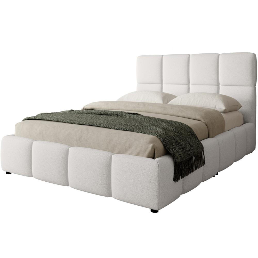 POLSTERBETT Nostro mit Bettkasten 180x200 cm beige - Beige/Schwarz, Textil (180/200cm) - Beautysofa