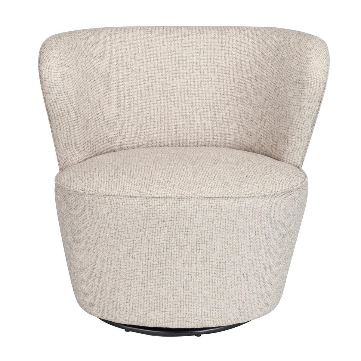 DREHBARER Sessel aus Leinenstoff Barnabé - Beige, Textil (74/72/78cm) - Signature