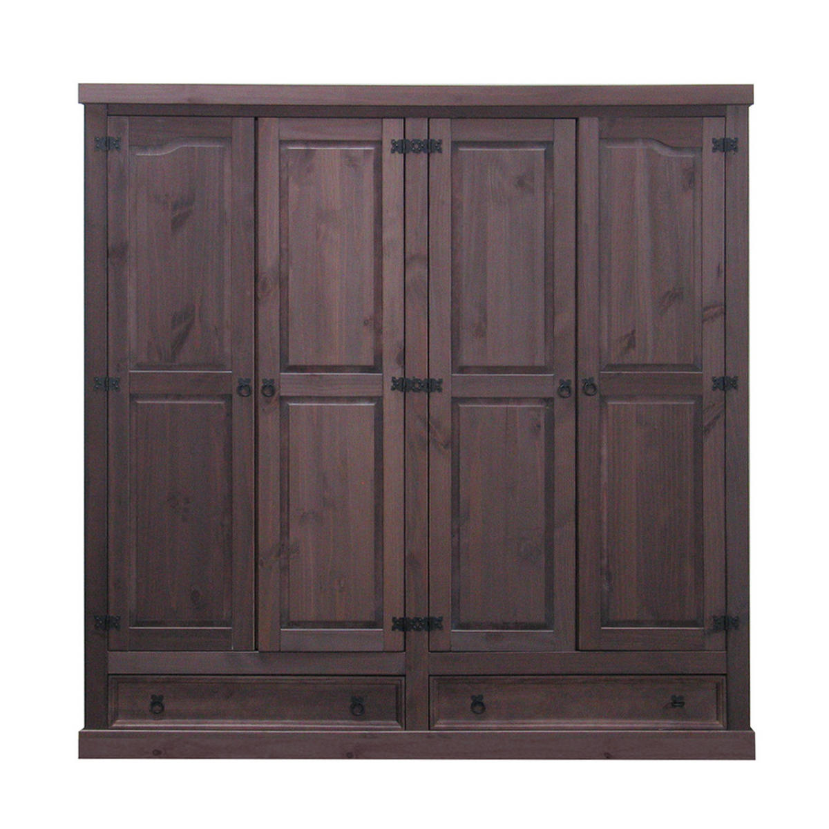 KLEIDERSCHRANK kolonial - Braun, Holz/Textil (194/196/58cm) - ebuy24