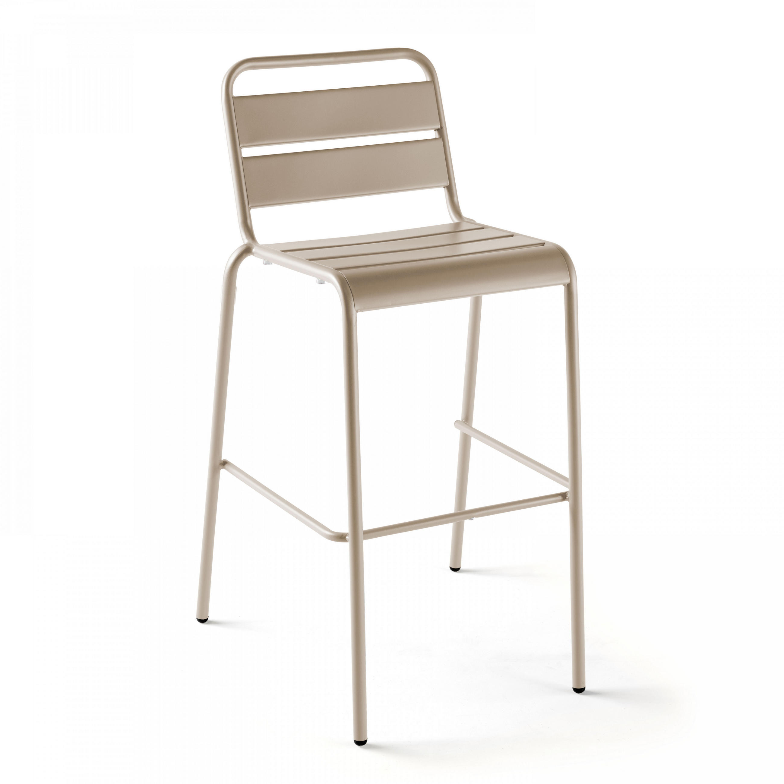 BARHOCKER, Taupe - Taupe, Metall (48/100/49cm) - Oviala