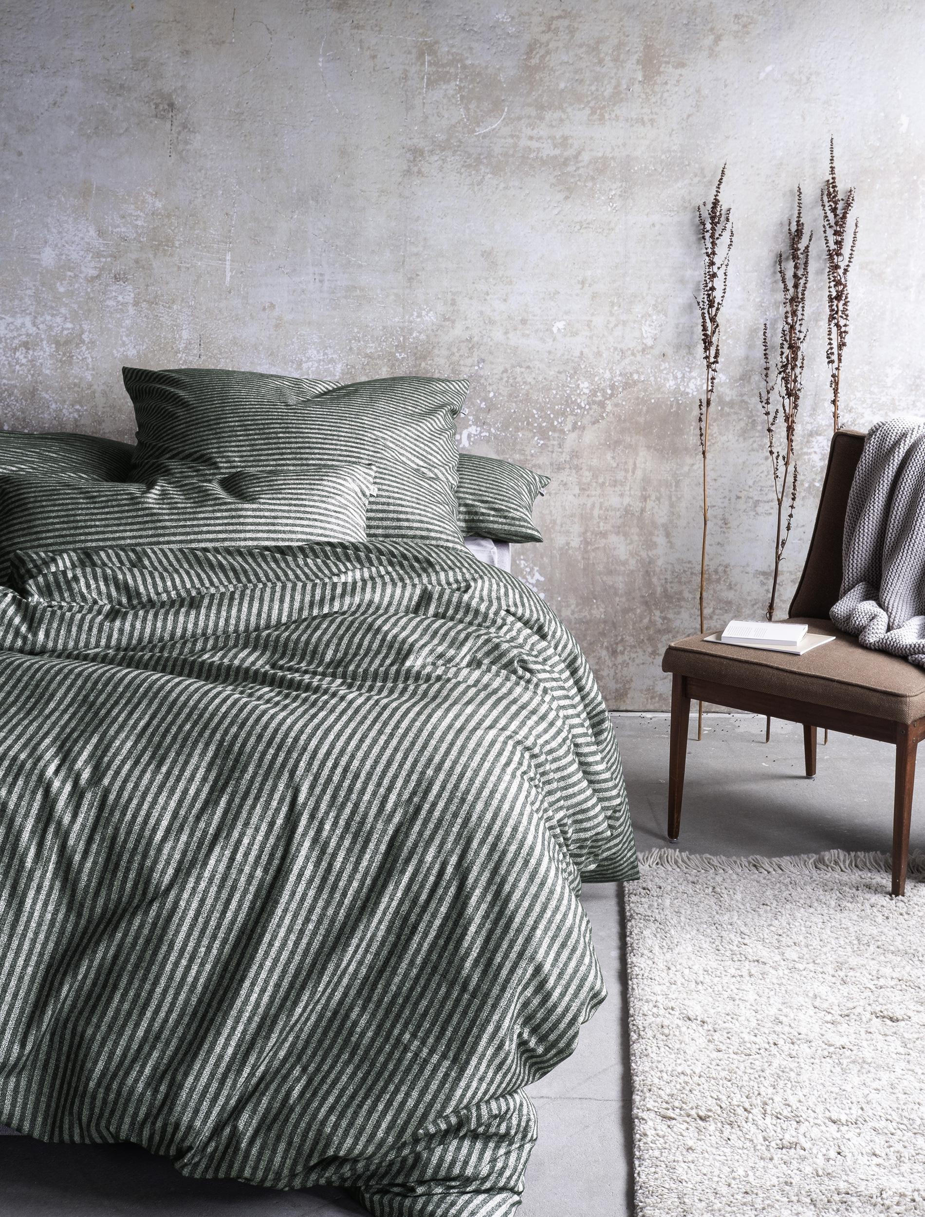 BETTWÄSCHE MINK 8872 - Grün, Textil (135/200cm) - Irisette