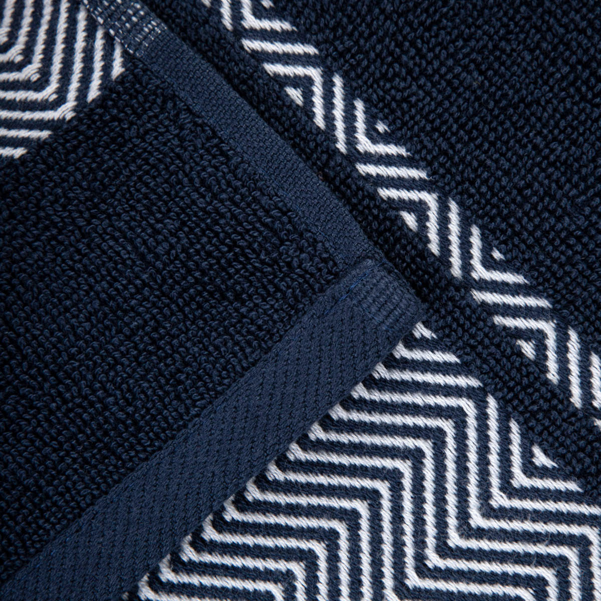 BADETUCH Maiara dunkelblau 70/130 cm - Dunkelblau, Textil (70/130cm) - Homla