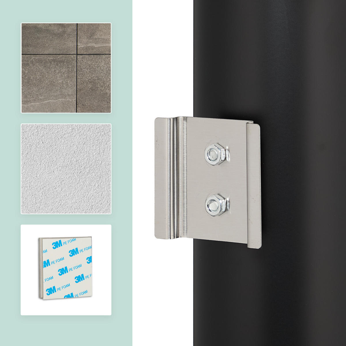 TOILETTENBÜRSTE - Schwarz, Kunststoff/Metall (9/36.5/11cm) - Relaxdays