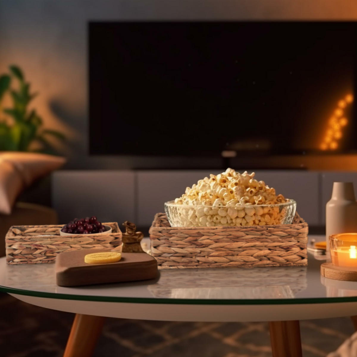 3xTABLETT - Hellbraun, Textil/Metall (40/12/30cm) - Relaxdays