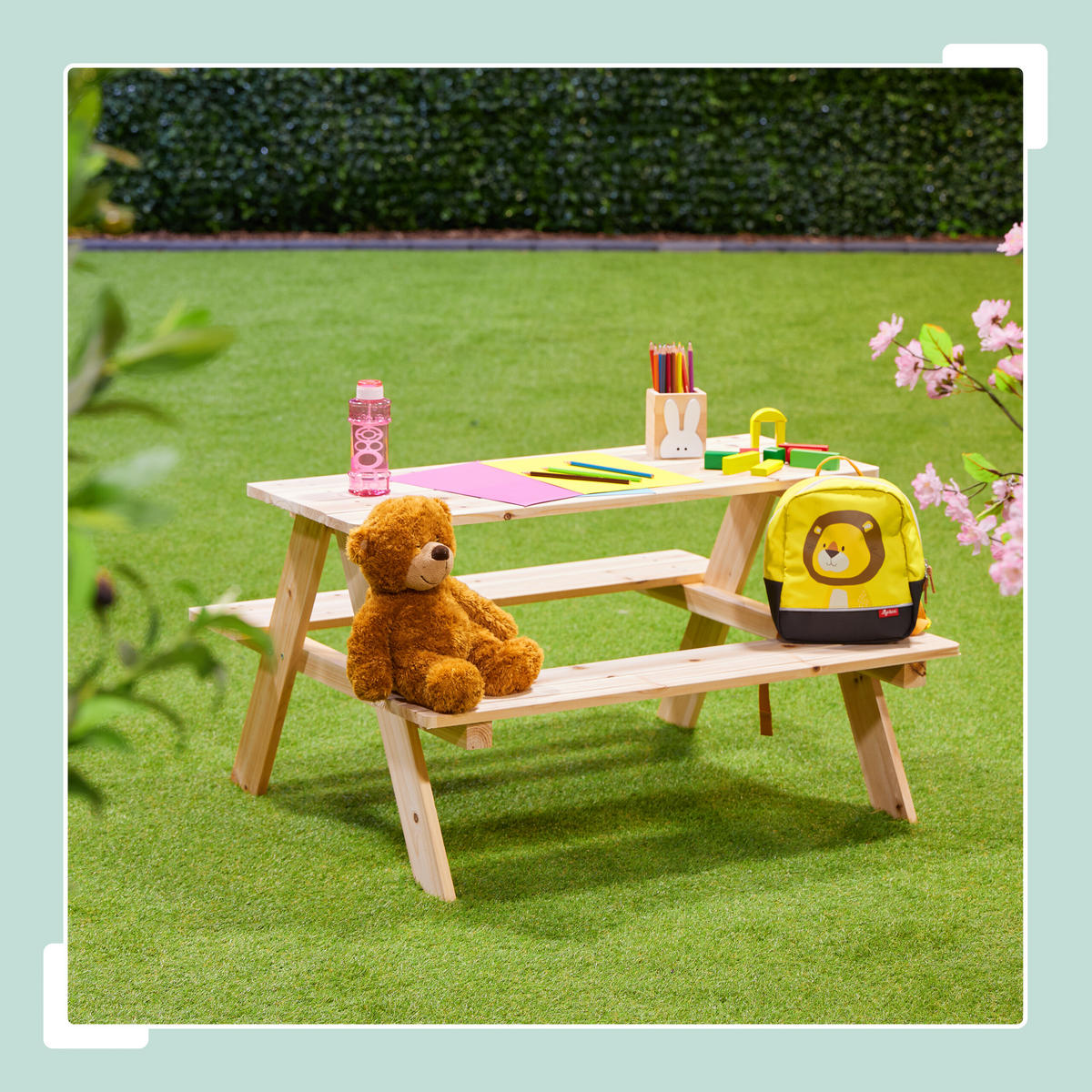 KINDERSITZGRUPPE - Eichefarben, Holz - Relaxdays