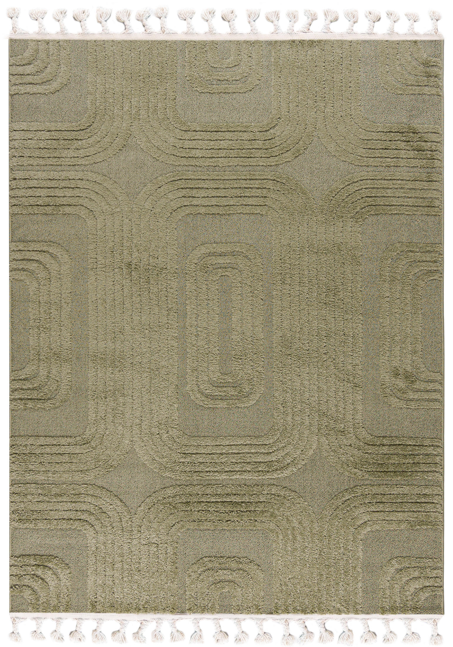 TEPPICH Grün Geometrisch, Moderne - 200 x 300 cm - Grün, Textil (200/300cm) - Mazovia