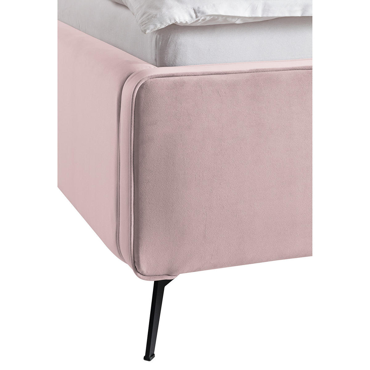 POLSTERBETT - Mauve, Textil (180/200cm) - home24