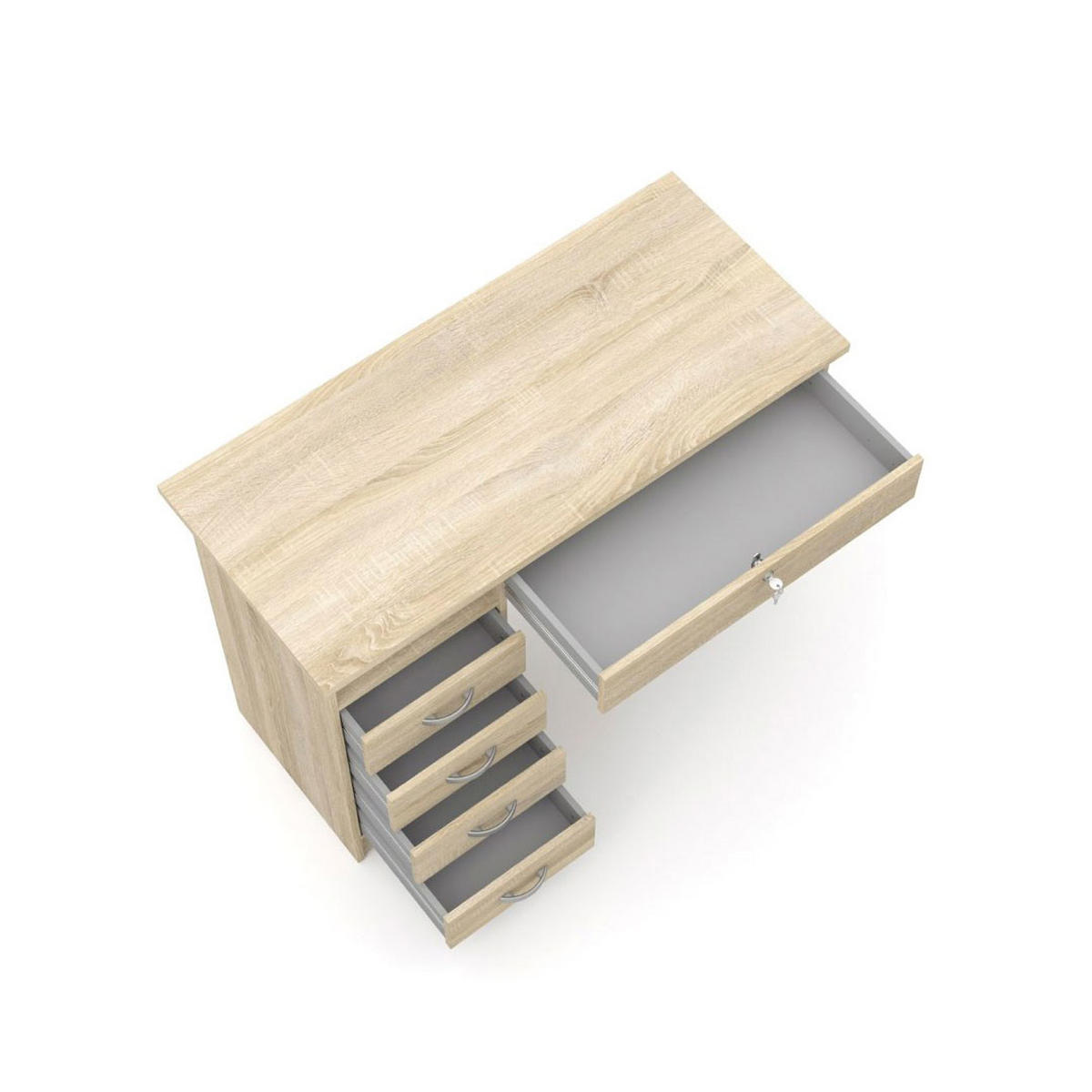 SCHREIBTISCH Fula Eichefarben 109/48/76 cm - Eichefarben, Holzwerkstoff (48/109/76cm) - ebuy24