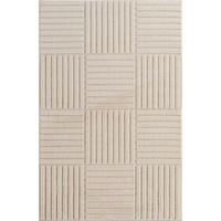 TEPPICH Hochflor RIGI in Creme, mit Cord-Streifen-Patchwork, 240 x 340 cm - Beige, Textil (340/240cm) - KADIMA DESIGN