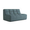 2-SITZER-SOFA Strukturstoff Stoff Blau - Blau/Blaugrau, Kunststoff/Textil (160/75/93cm) - Makamii