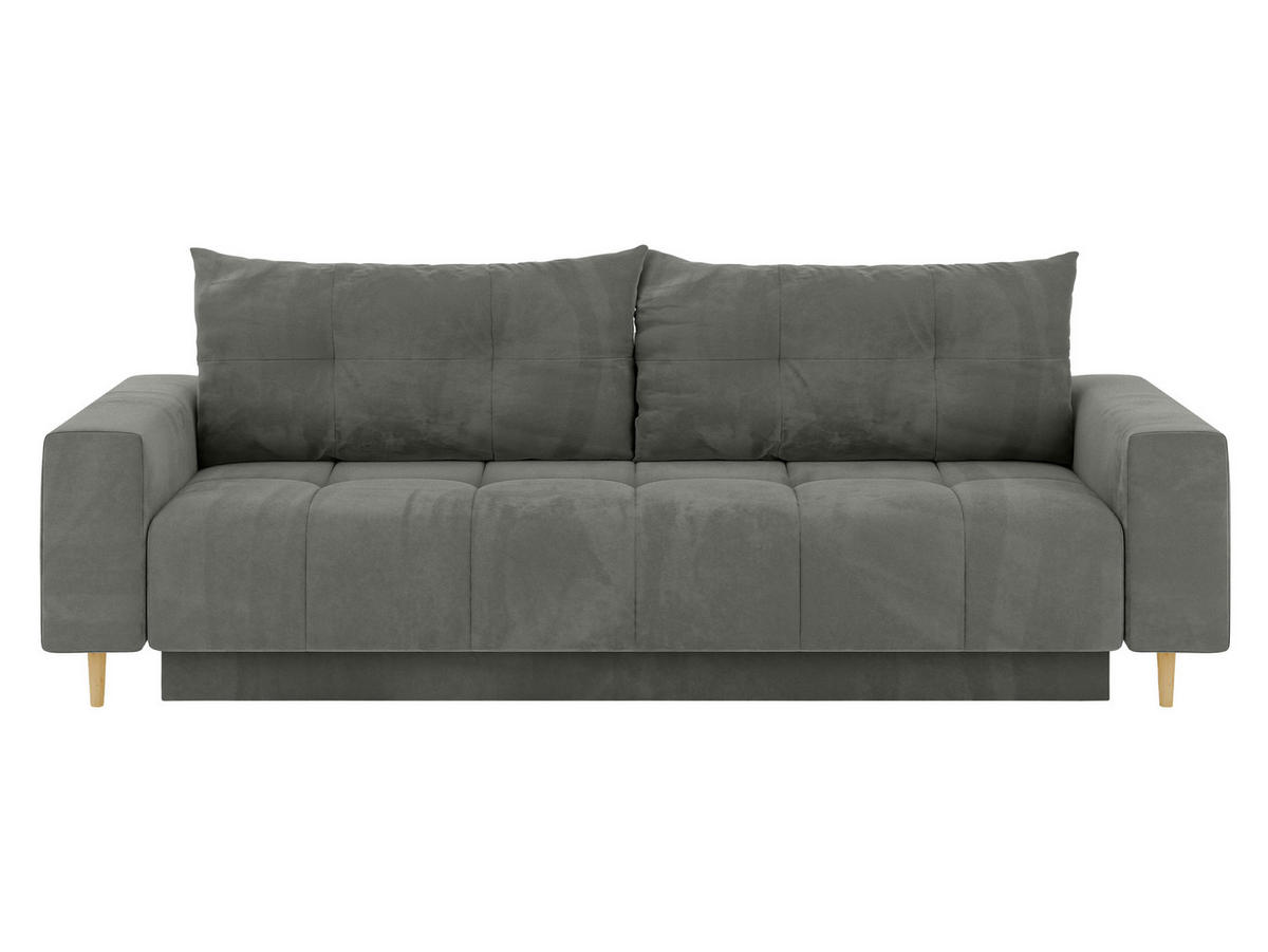 SCHLAFSOFA Santi - Grau, Holz/Textil (244/88/96cm) - MIRJAN24
