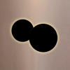LED-WANDLAMPE Cloud Schwarz Ø 40/50cm - Schwarz, Metall (80/4.4/80cm) - s.luce