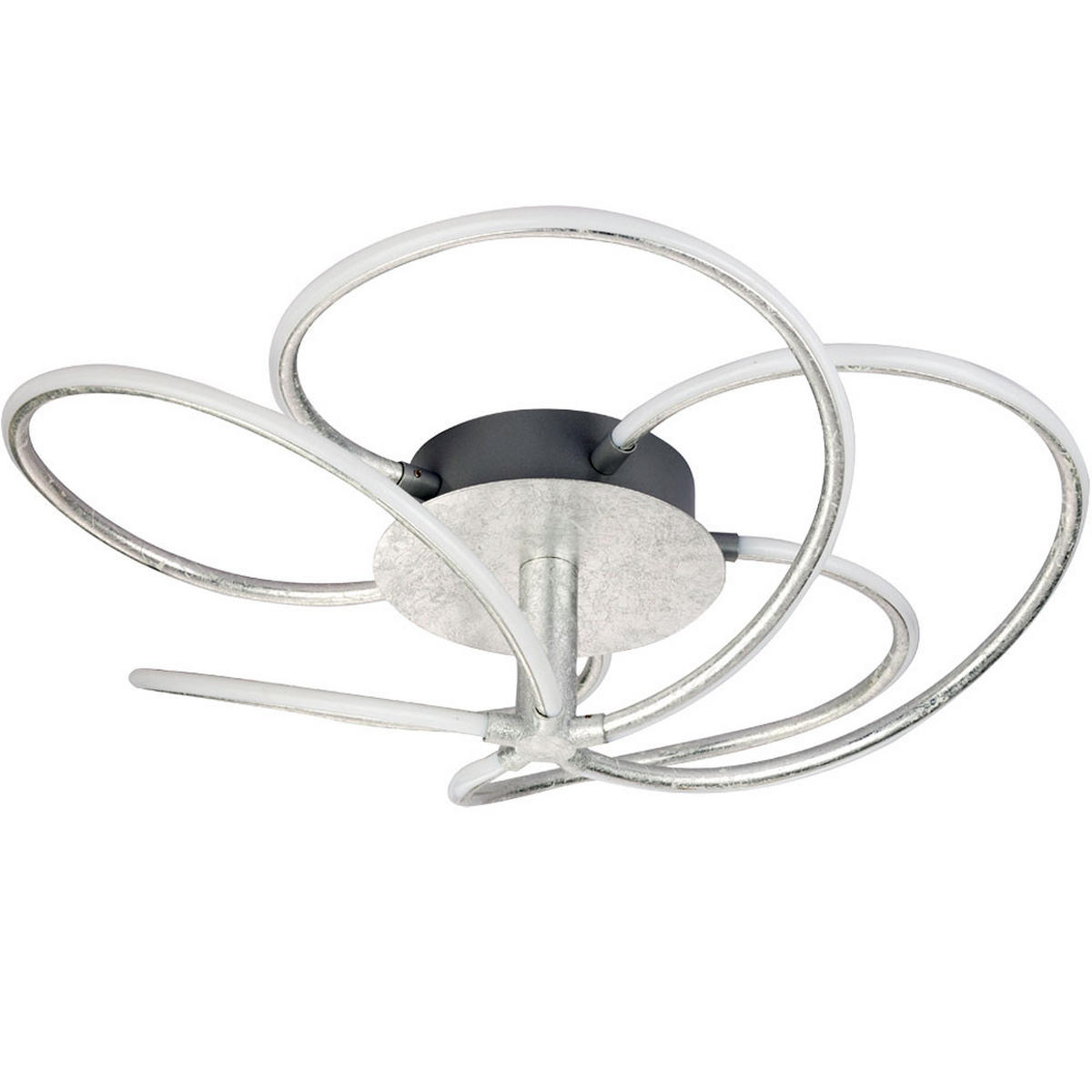 LED DECKENLEUCHTE Metall Silber - Silberfarben, Metall (56/56/15cm) - Globo Lighting