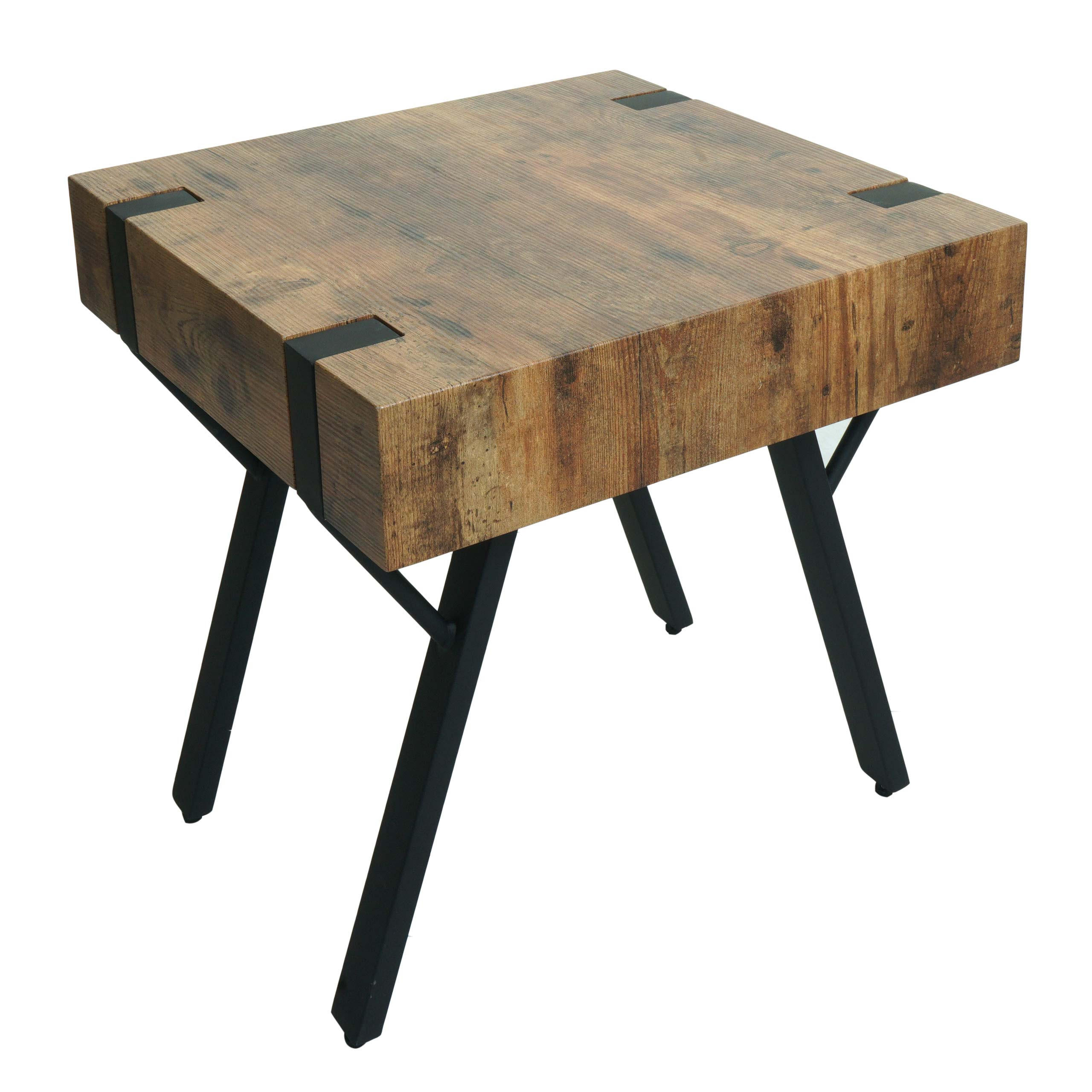 BEISTELLTISCH quadratisch Braun - Braun, Holz (50/50/50cm) - MCW