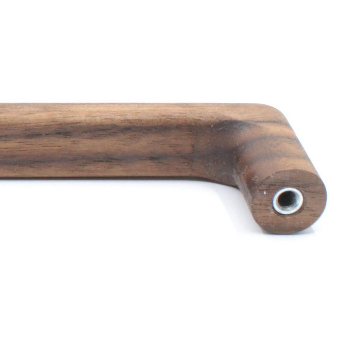MÖBELGRIFF BA 128mm, Holzgriff Nussbaum massiv, Schrankgriff - Naturfarben, Holz (1.4/2.8/14.2cm)