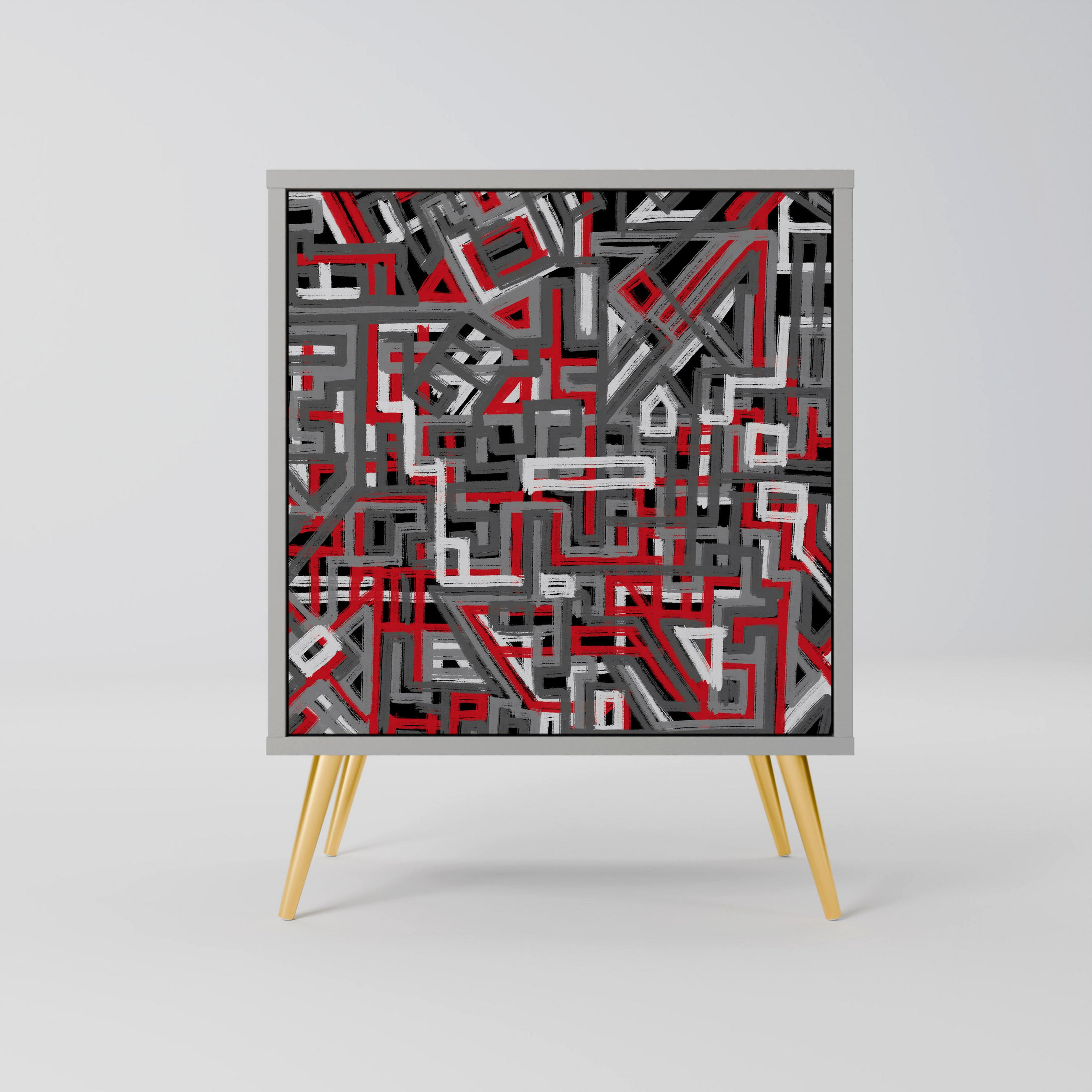 SpaceRebels Sideboard Grau 57.5x75.5x42 cm