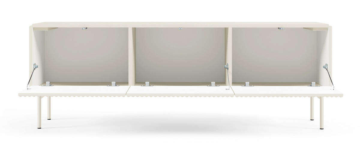 TV-BOARD 147 cm Galiano mit 3 Türen, Kaschmir - Kaschmir, Holz (147/51/40cm) - Emporius