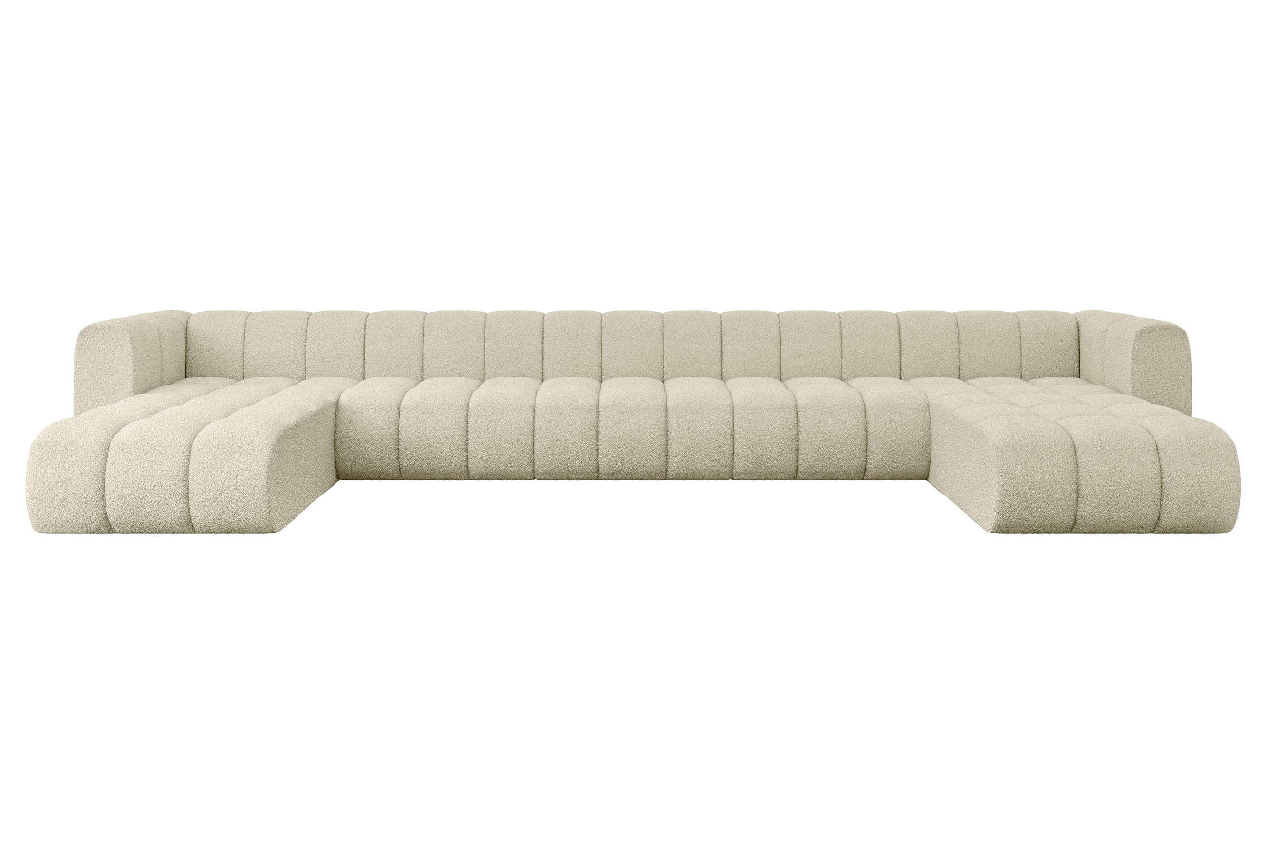 WOHNLANDSCHAFT modulares Sofa Joren-U3 - 501x177x70 cm Beige - Beige, Holzwerkstoff/Textil (501/70/177cm) - ALTDECOR