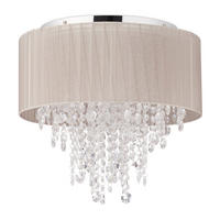 DECKENLAMPE - Multicolor, Kunststoff/Textil (39.5/39.5/39cm) - Relaxdays