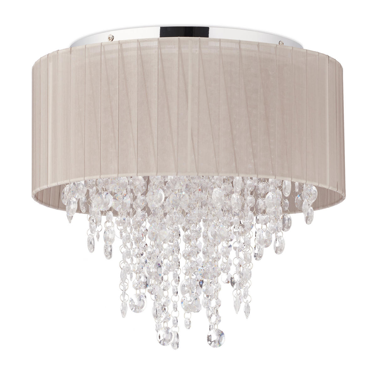 DECKENLAMPE - Multicolor, Kunststoff/Textil (39.5/39.5/39cm) - Relaxdays