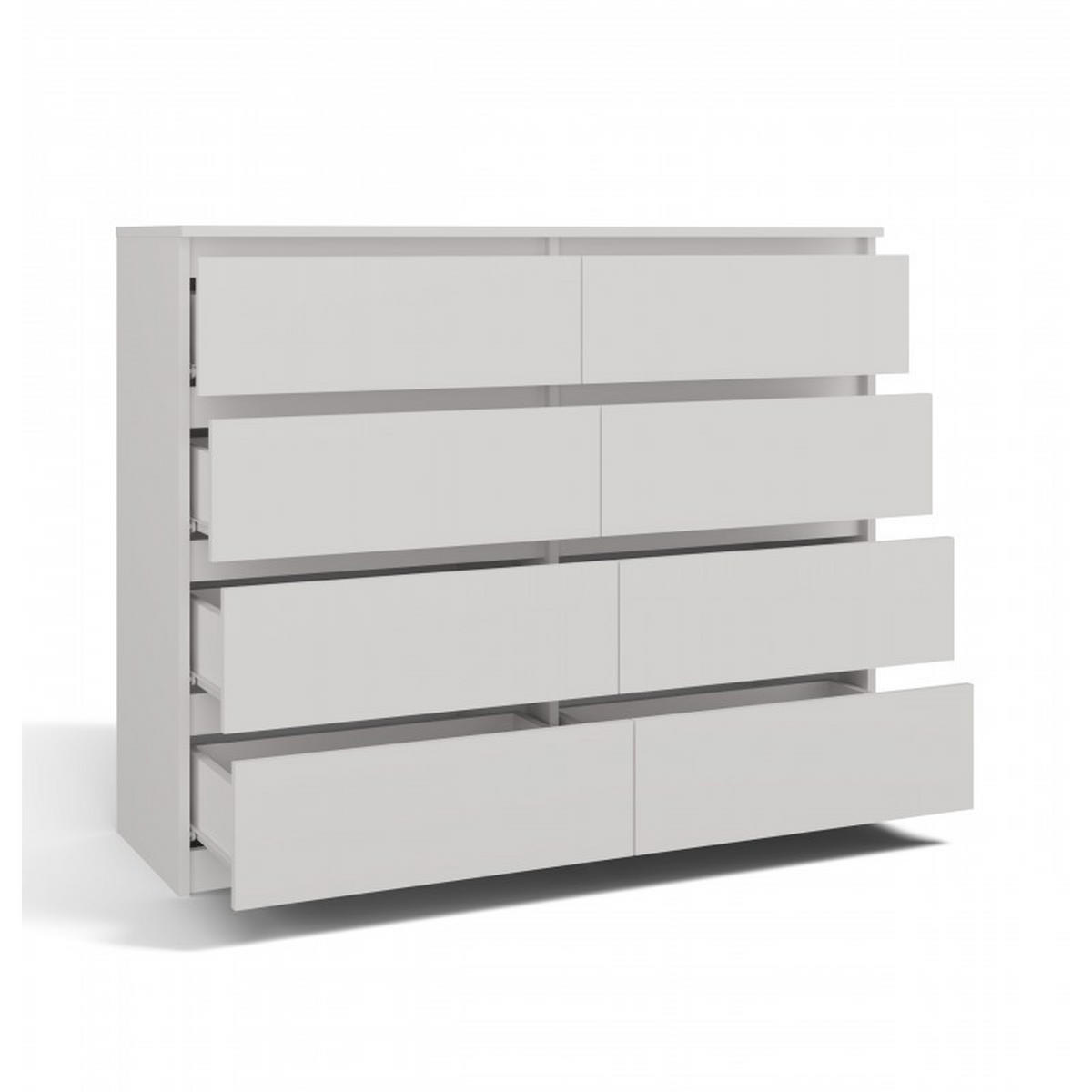 KOMMODE Weiß 120/97/40 - Weiß, Holzwerkstoff (120/97/40cm) - RAUMHIRSCH FURNITURE