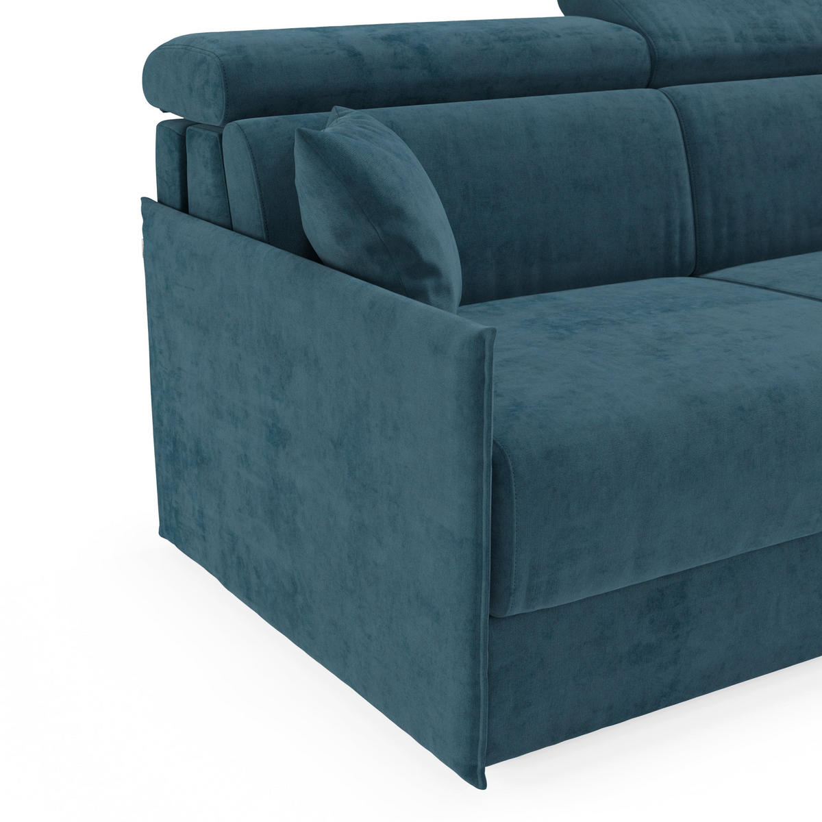 LINEARSOFA Miryam - Petrol, Metall (169/83/98cm) - Divani.store