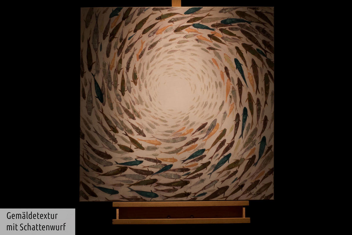 ÖLGEMÄLDE 80/80 cm - Multicolor, Holz/Textil (1.48/80cm) - KUNSTLOFT