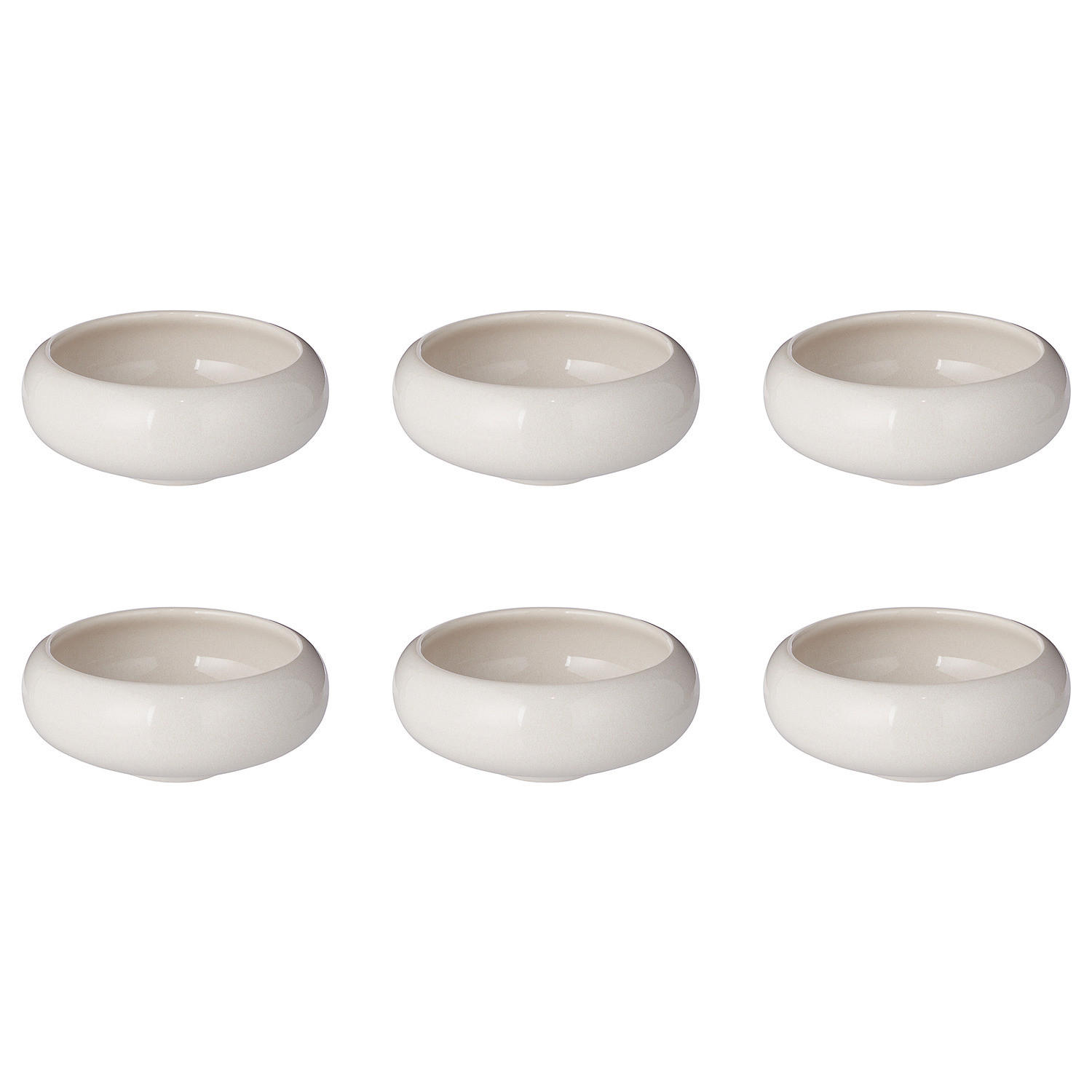 DIPSCHALEN 6er-Set Boogy 90 ml - Creme, Keramik (8/8/3.5cm) - Butlers