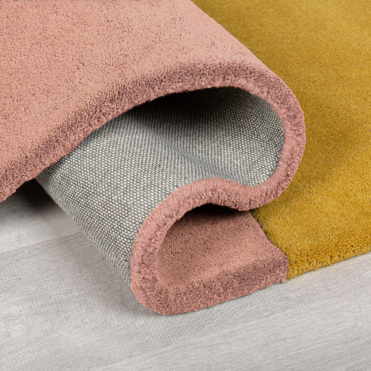 WOLLTEPPICH Rauten-Pastell, geometrisch THAMES LILY - Multicolor, Textil (120/180cm) - KADIMA DESIGN