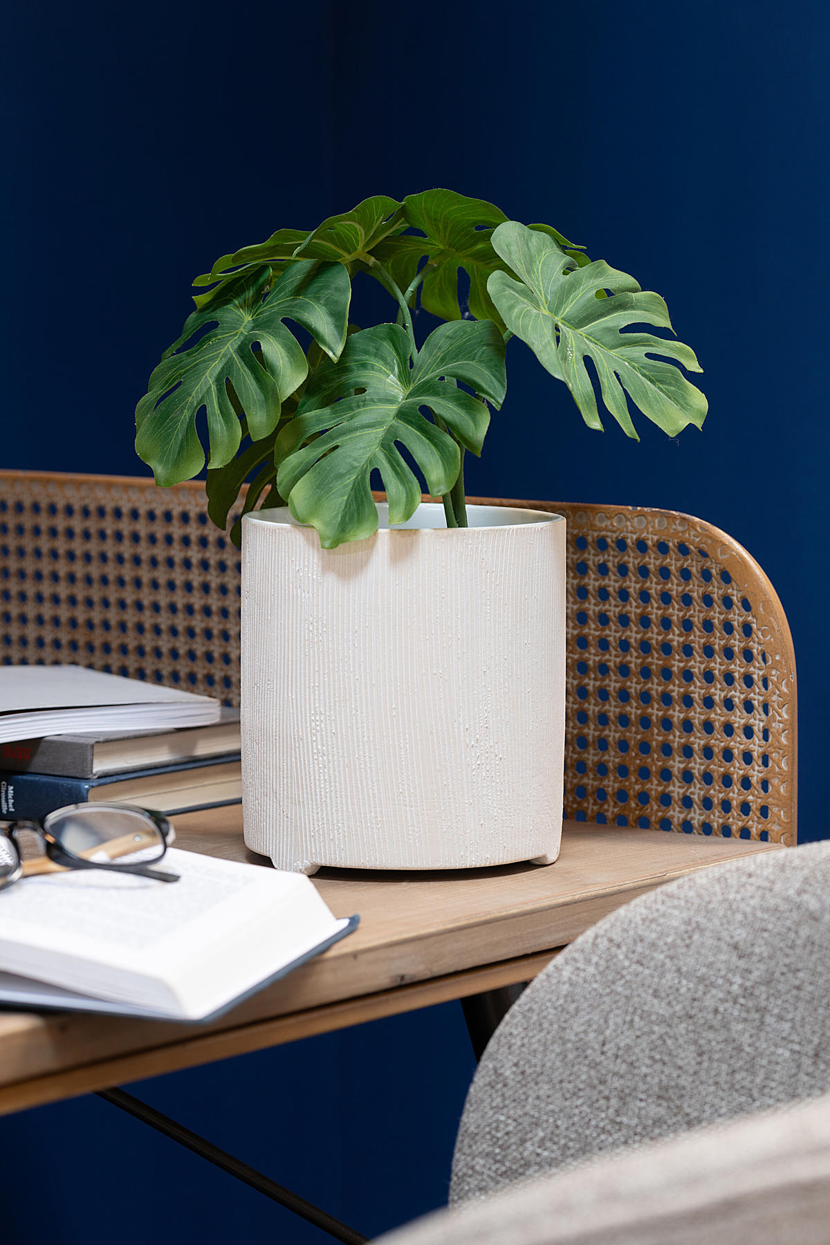 BLUMENTOPF MARIA - Töpferei - Weiß - L - Ø 14,5 cm - Weiß, Keramik (14.5/15.5cm) - J-Line