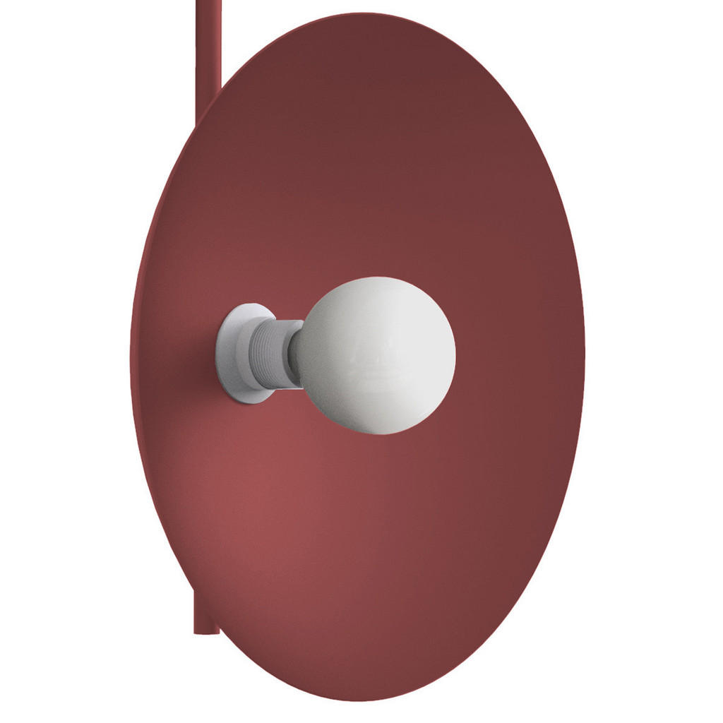 Thumbnail - Lumicom Deckenleuchte, Rot, Metall, Oval,Oval, 40x83x40 cm, Lampen & Leuchten, Innenbeleuchtung, Deckenleuchten