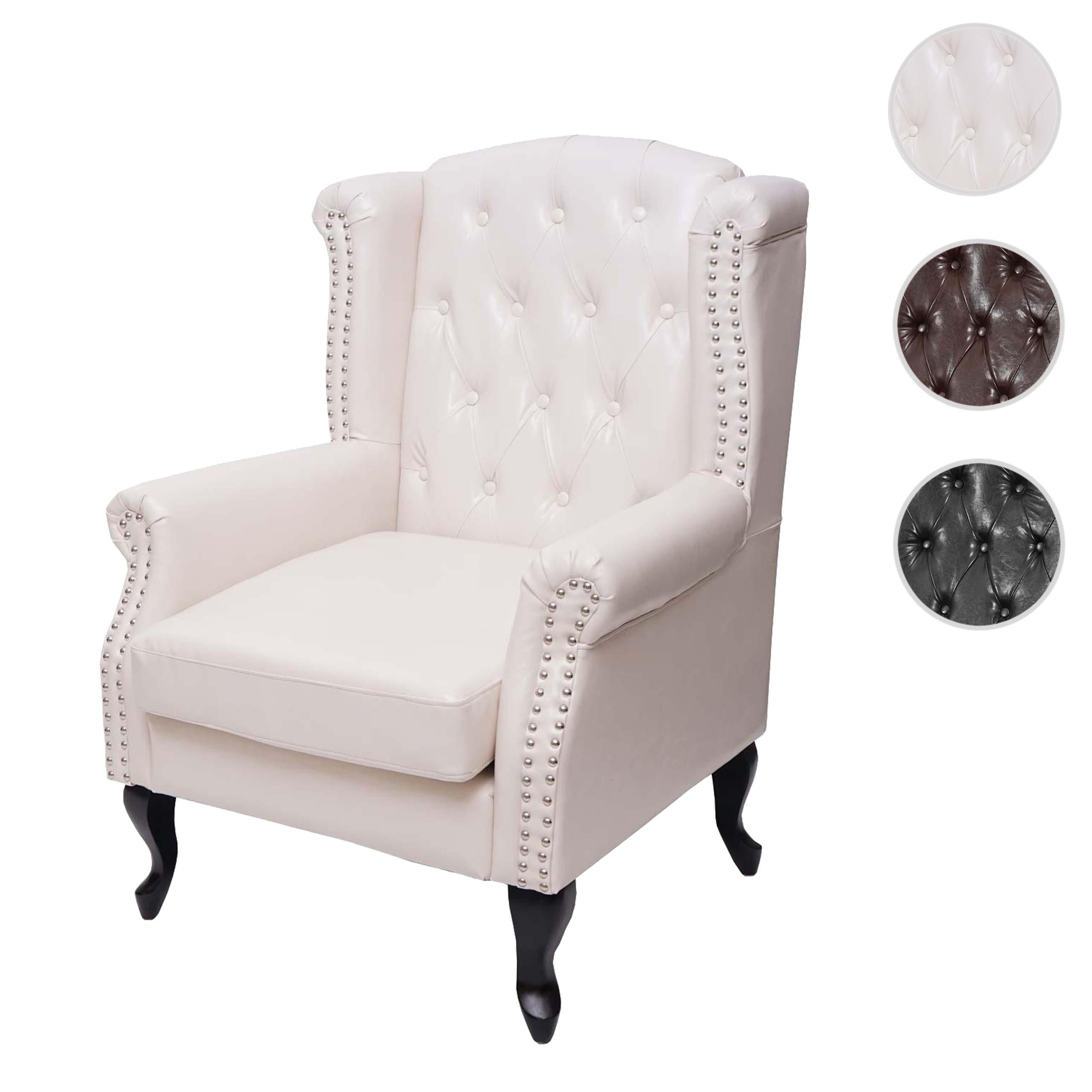 RELAXSESSEL Cremeweiß - Weiß, Textil (75/102/80cm) - MCW