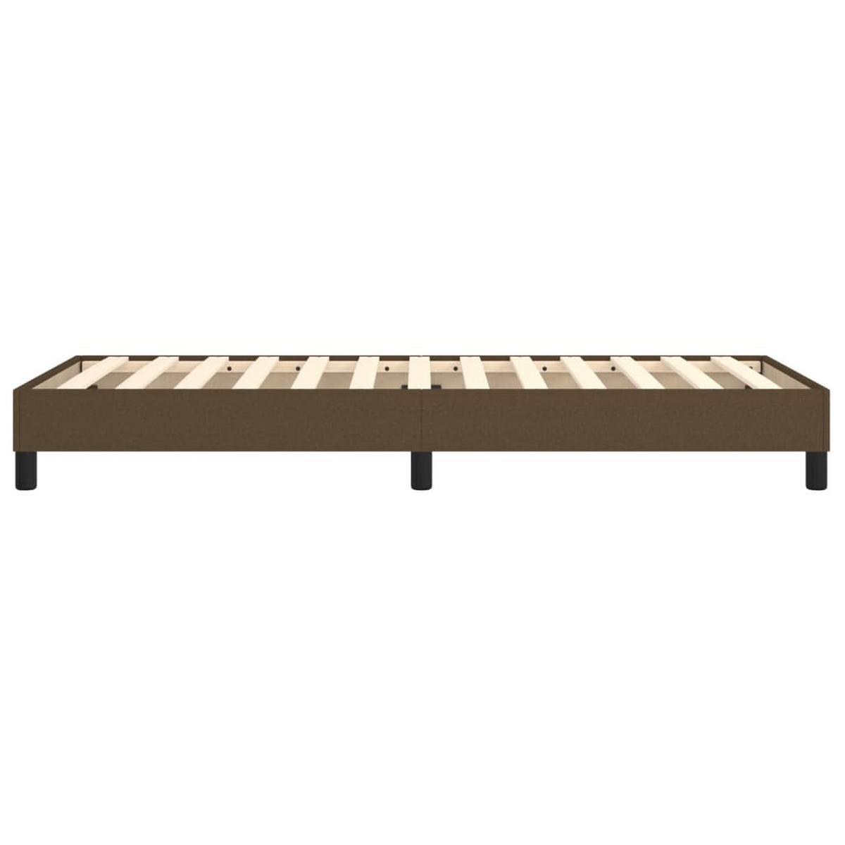 BETTGESTELL Dunkelbraun 90/200 Cm Stoff - Braun, Holzwerkstoff (90/200cm) - vidaXL
